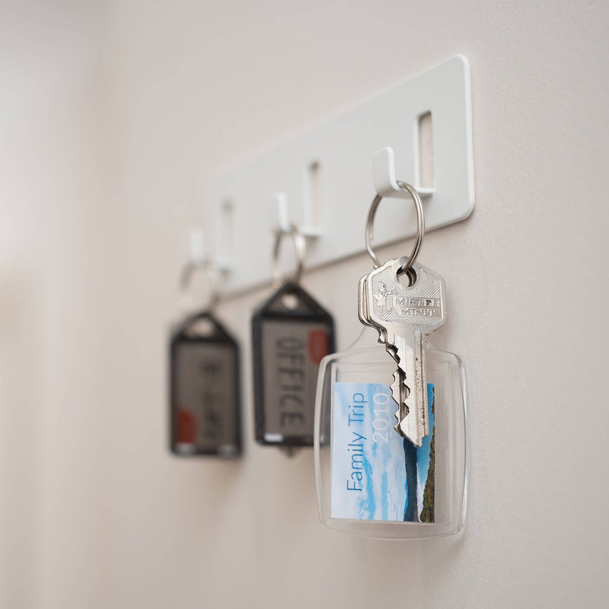 Taskmaster Clear Customisable Key Tags - 3 Pack