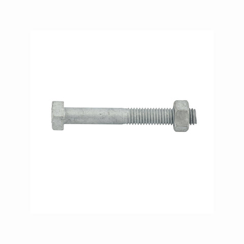 Zenith M8 x 60mm Hot Dipped Galvanised Hex Head Bolt and Nut - Each
