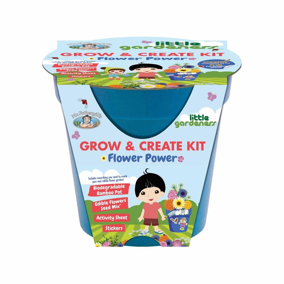 Mr Fothergill's Little Gardeners Flower Power Grow & Create Kit Edible Flowers