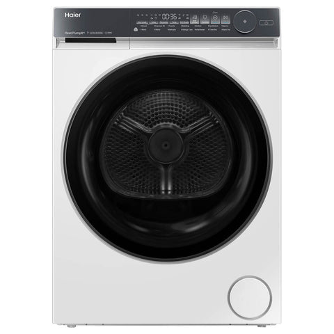 Haier 8kg Heat Pump Dryer - White, 8 Star Energy Rating, Fewer Tangles - HDHPS80NW1