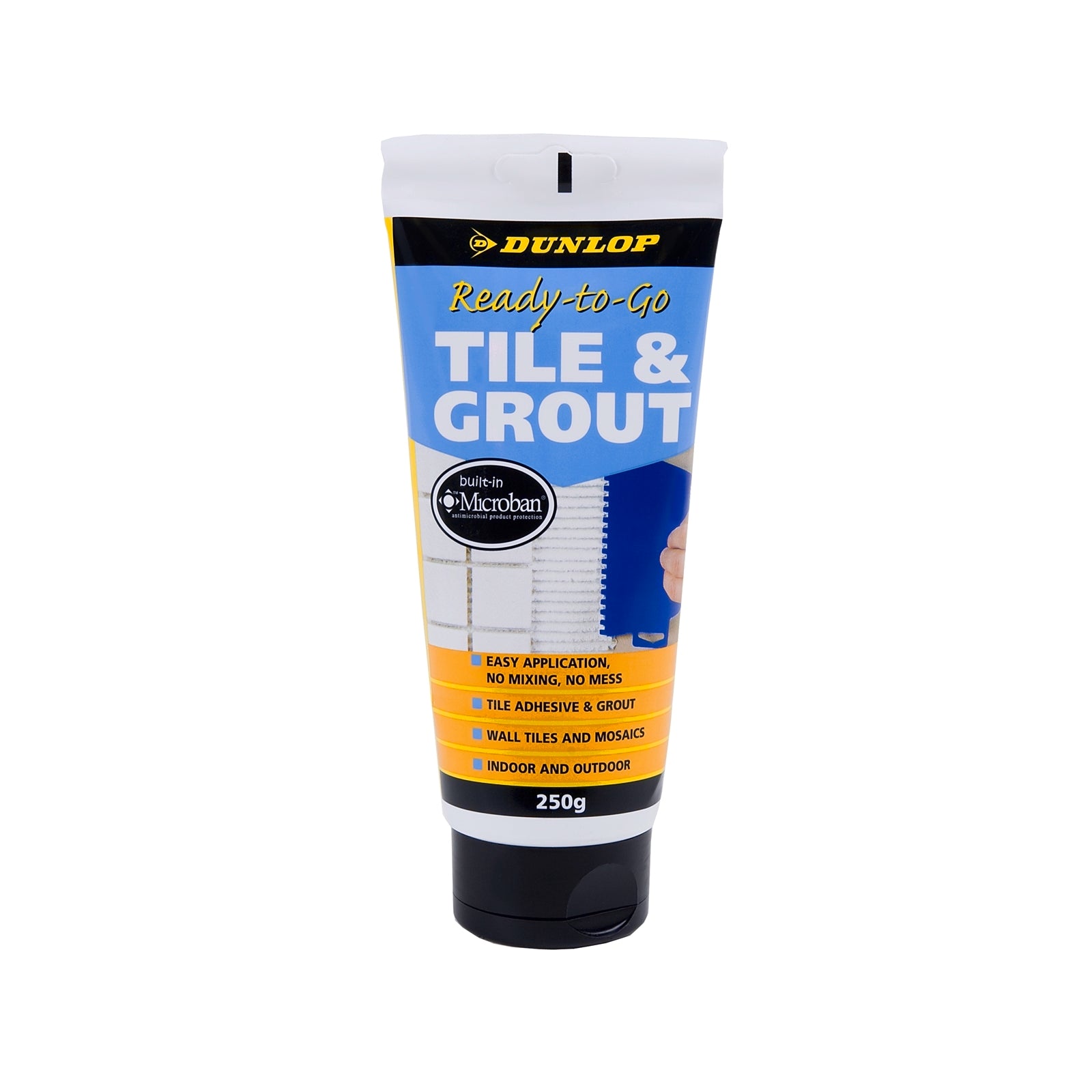 Dunlop Trade 250g White Ready-To-Go Tile Adhesive and Grout Indoor Outdoor
