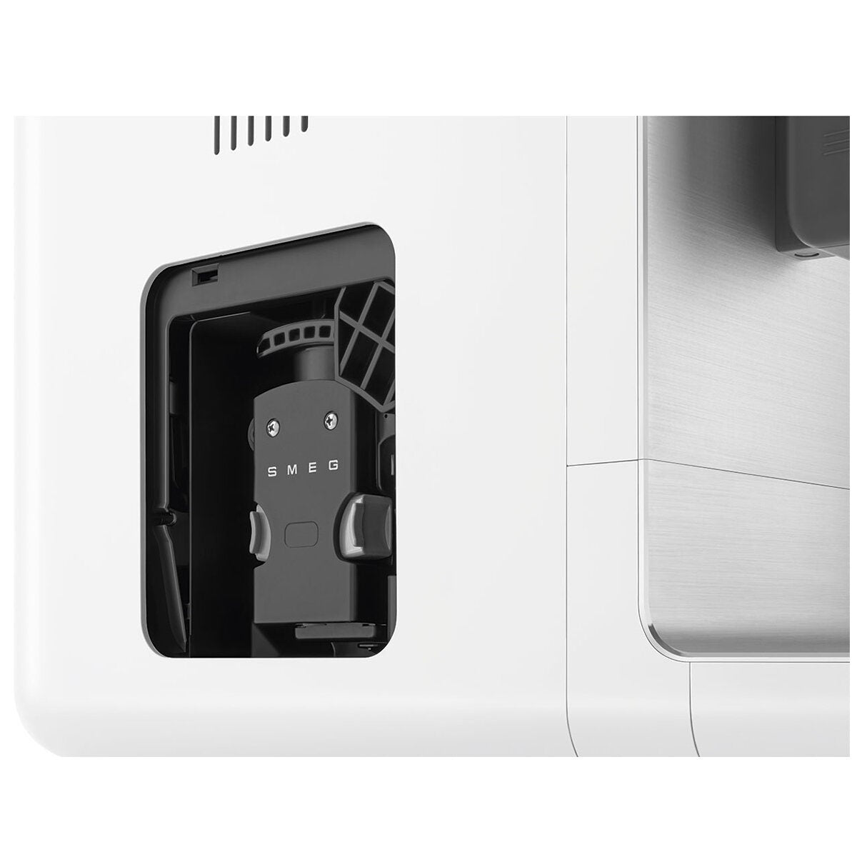 Smeg Automatic Coffee Machine with AutoMilk - 19-Bar Pump, Quick Clean, White - BCC13WHMAU