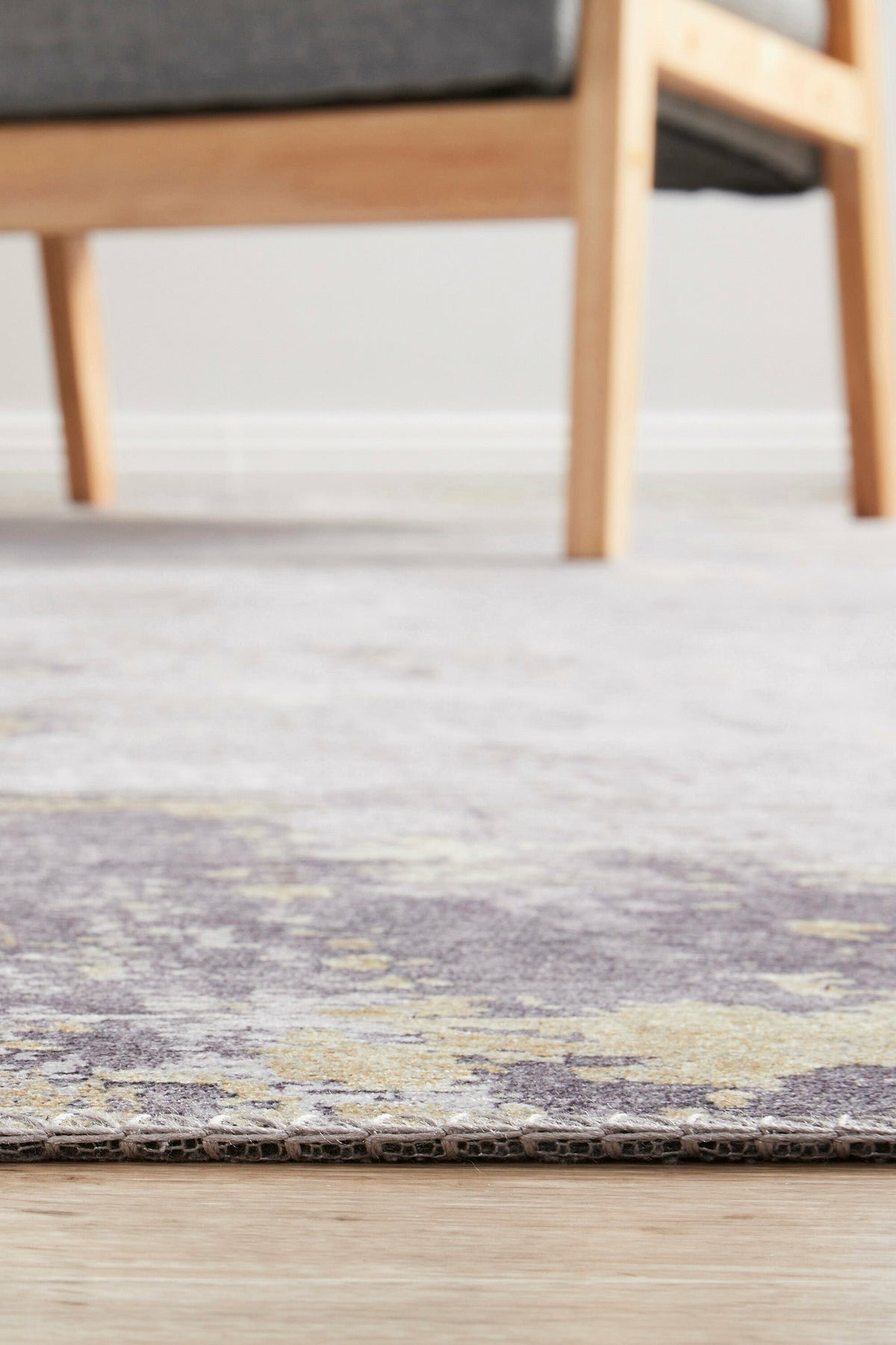 Rug Culture Illusions Large Power Loomed Rug 280x190cm - Silver and Gold Polyester - ILU156GOLD280X190