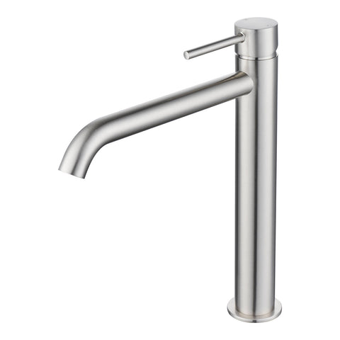 Mondella Resonance 25mm Brushed Nickel Vessel Basin Mixer 7.5L/min WELS 4 Star