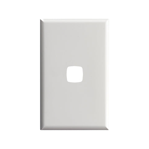HPM Excel 1 Gang Cover Plate Matt White CDXL770/1PLWE