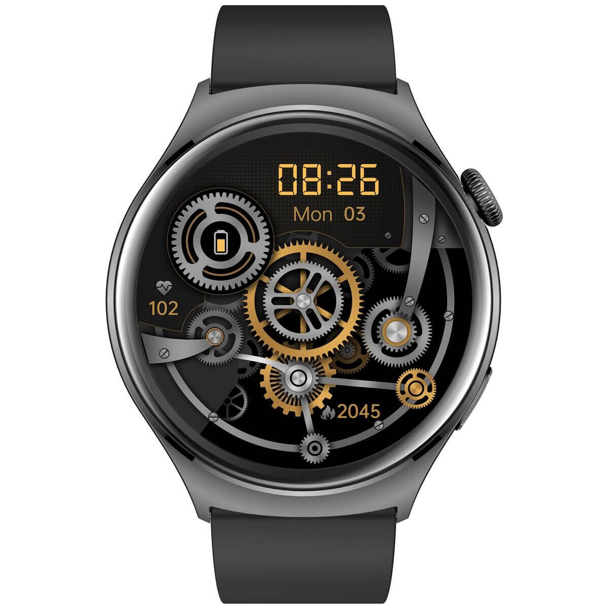 Fitsmart Fusion smartwatch - AMOLED display, built-in GPS, health monitoring, black - 10004975