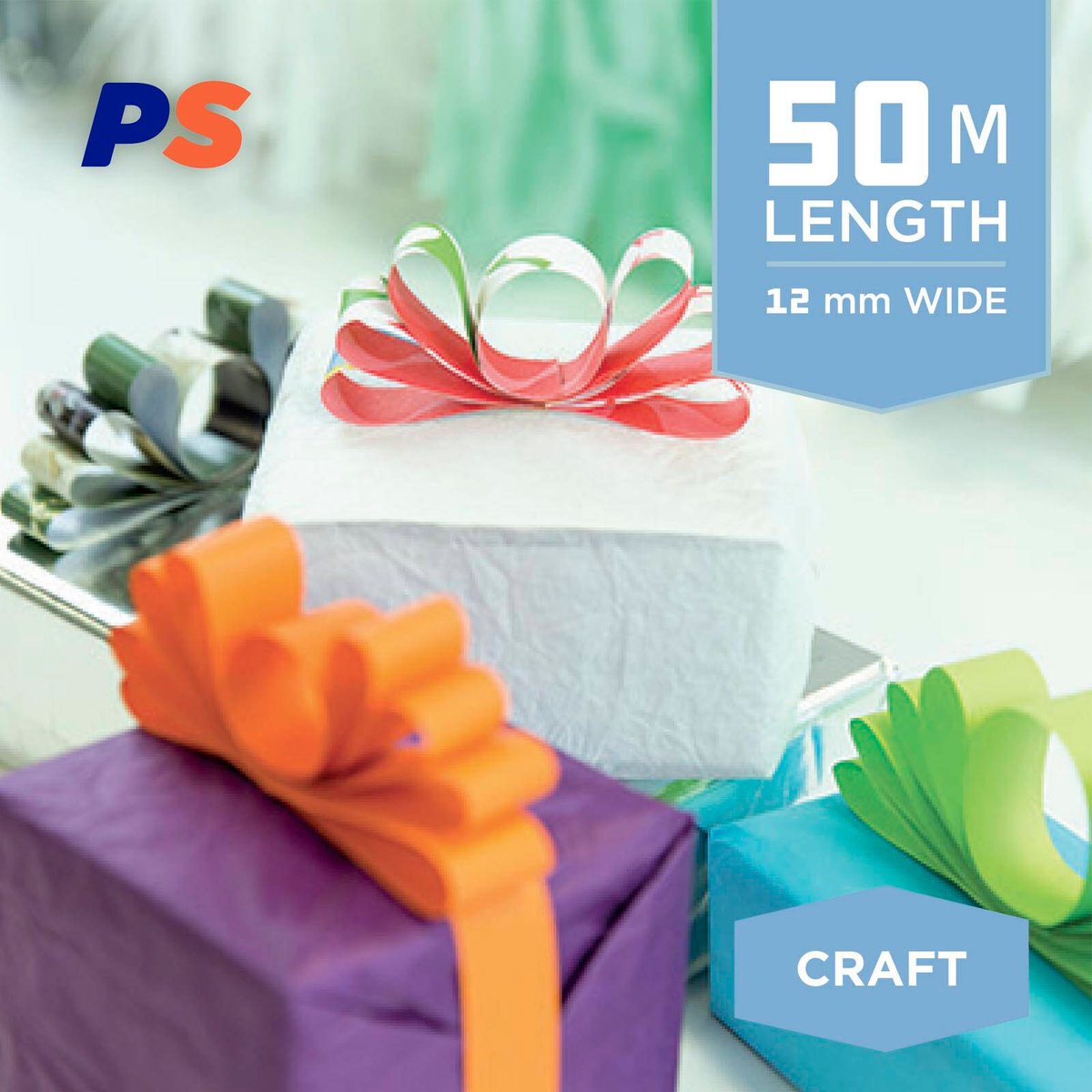 Permastik 50m x 12mm Double Sided Clear Acrylic Craft Tape Indoor