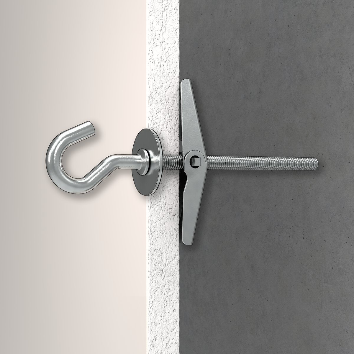 Ramset Spring Toggle with Round Cup Hook - 2 Pack