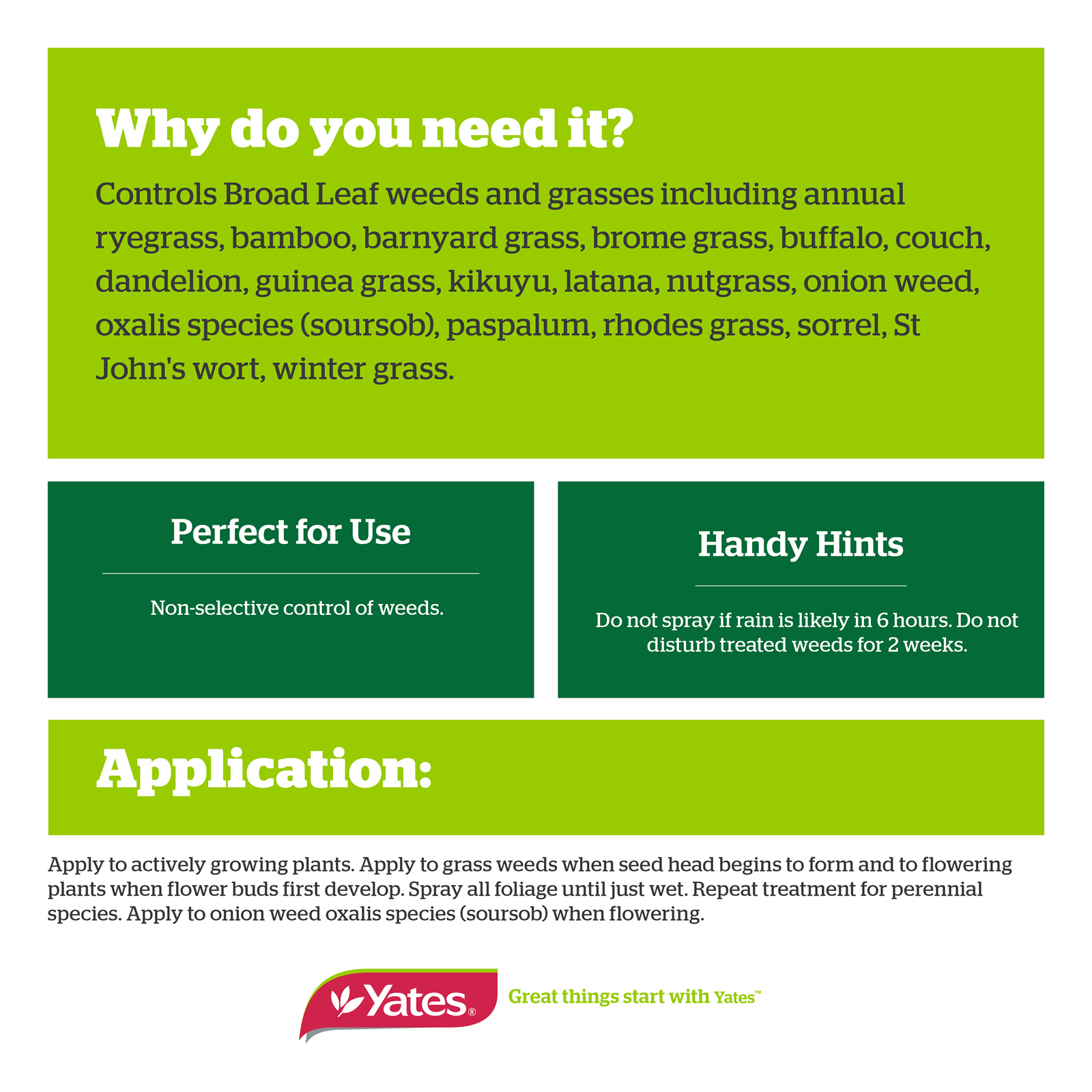 Yates Zero Weed Killer Ready To Use Big Gun 3L - Non-Selective