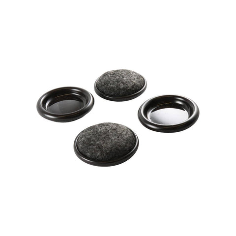Surface Gard Round Castor Cup 30mm Brown 4 Pack - Protects Floors - SuperSaverAU - view 1