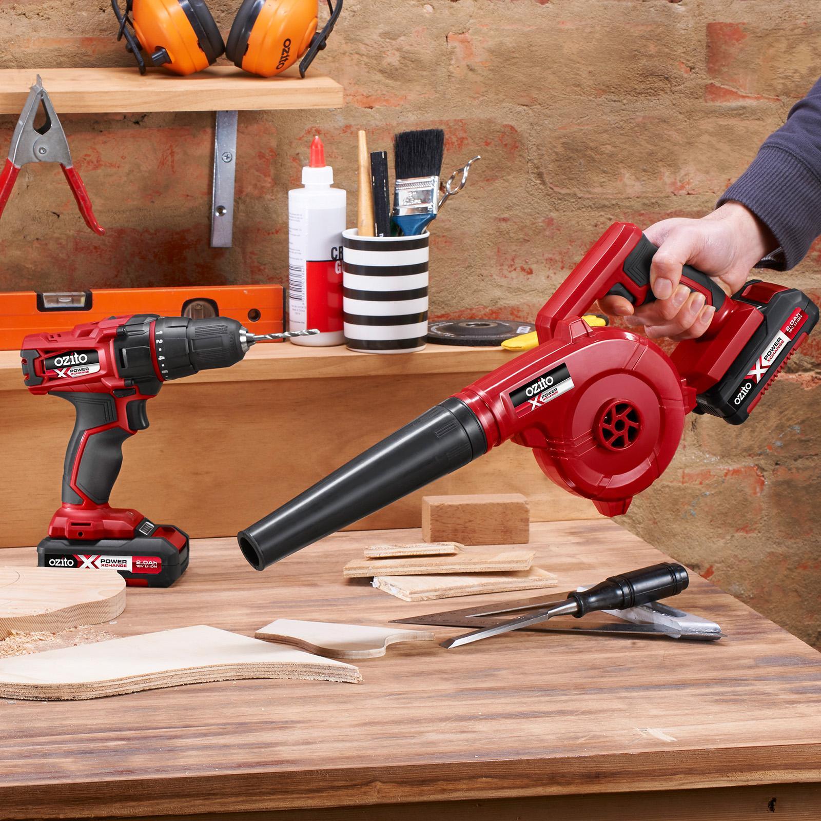 Ozito PXC 18V Cordless Workshop Blower & Inflator PXWBS-200 - Skin Only