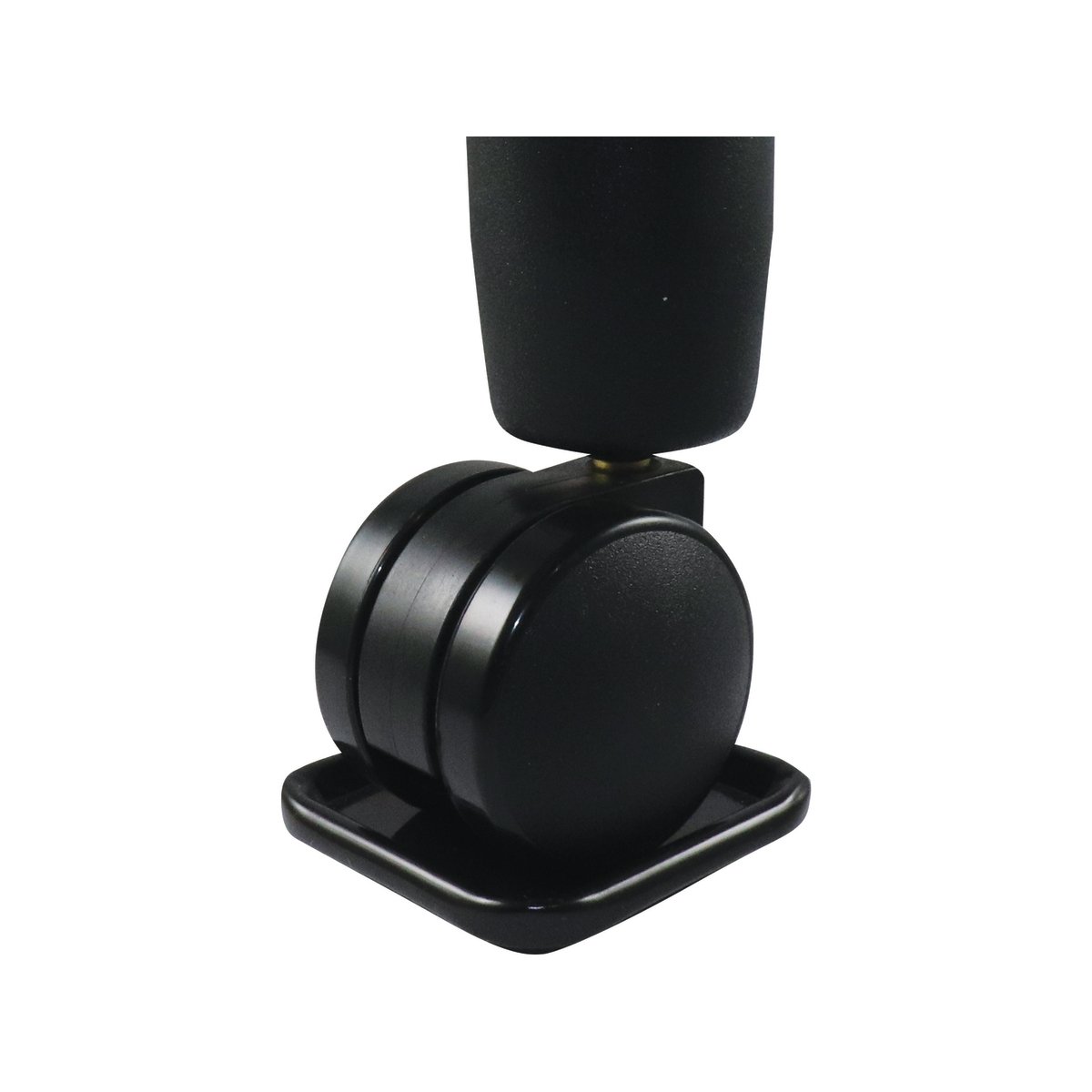 Surface Gard 48mm Brown Square Castor Cup Carpet Base - 4 Pack