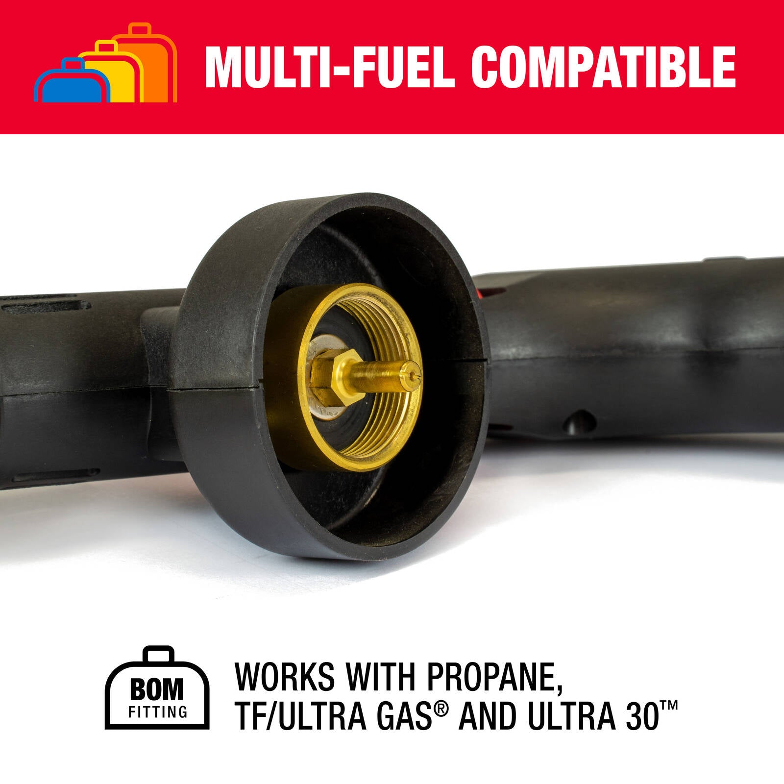 Tradeflame Multi Purpose Power Torch - Stainless Steel and Brass, Multi-Fuel