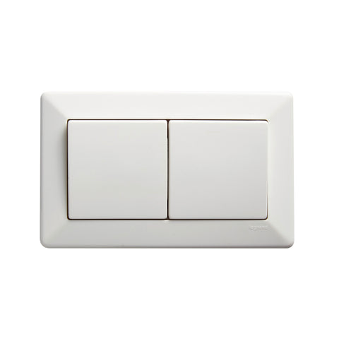HPM COMO 2 Gang Wall Switch 10A 240V Horizontal White CDCM920/2HWE
