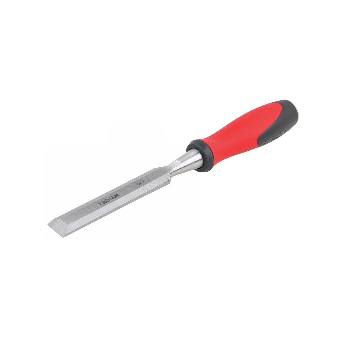 Trojan 19mm Wood Chisel with Full Tang Through Blade and Metal Striking Cap