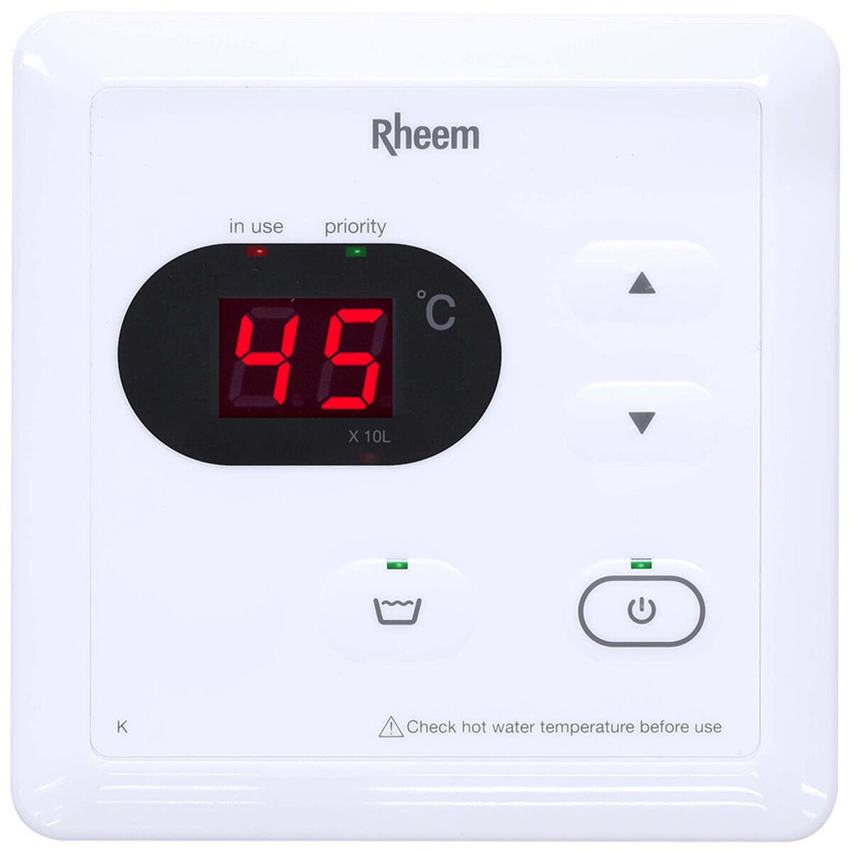 Rheem kitchen continuous controller with cable - Preset temperature - Water volume alert - 299850
