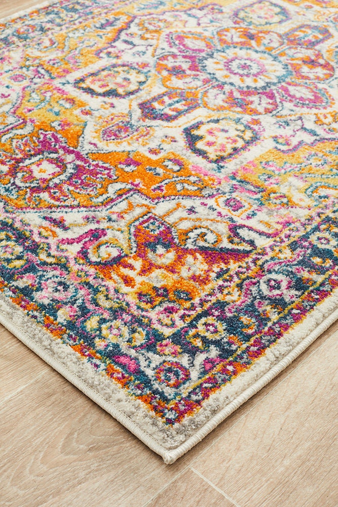Rug Culture Babylon Medium Multi-coloured Runner Rug 300X80CM - Power Loomed - BLN-207-MULT-300X80