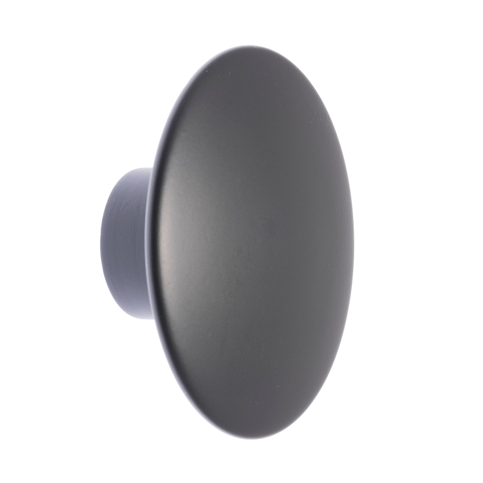 Lane 76mm Matte Black Round Timber Cabinet Knob