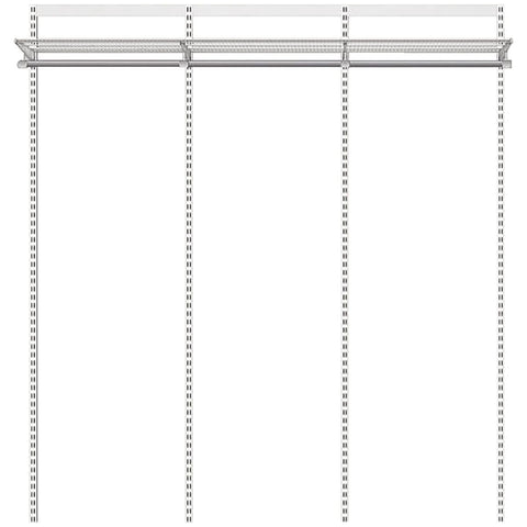 Elfa Essentials 1862mm Wardrobe Pack - White E-Poxy Bonded Steel - Flat-Pack - 11994