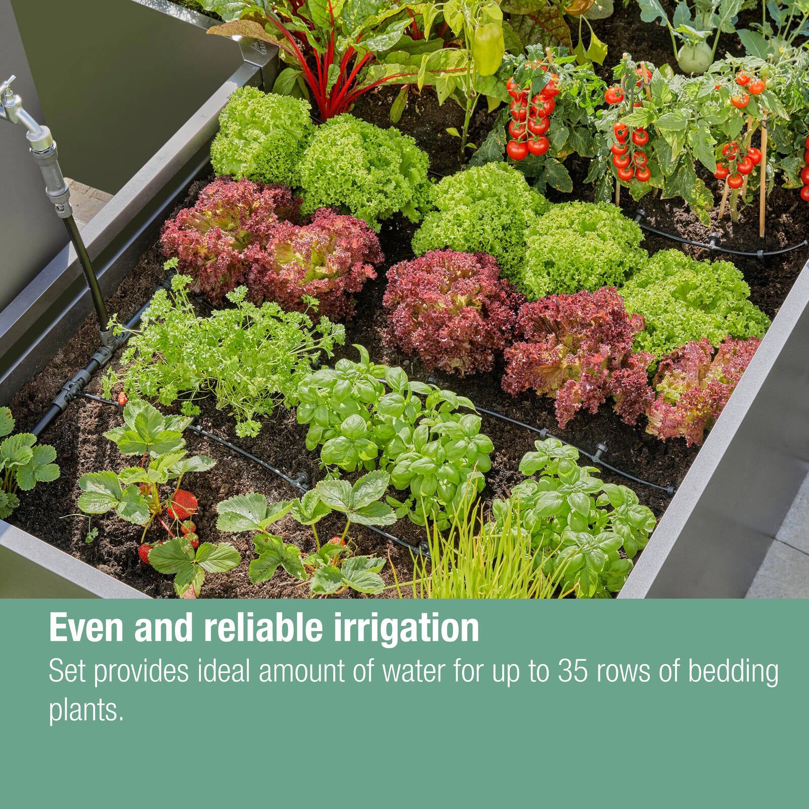 GARDENA Micro Irrigation Garden Bed Set (35 Plants)