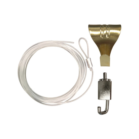Gallery@Home 8kg Skirting Mount Set - Nylon & Brass, Damage-Free Hanging