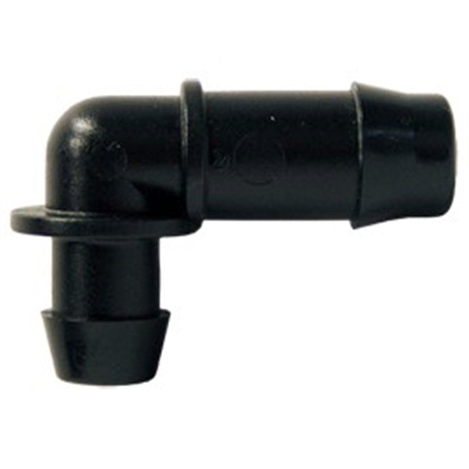 Holman 13mm Barbed Poly Elbow Black Plastic 90 Degree