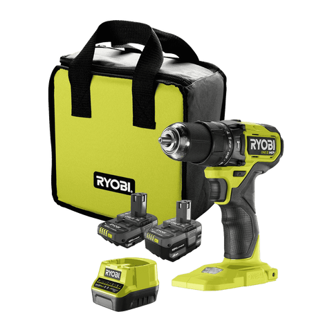 Ryobi 18V ONE+ HP 2.0/4.0Ah Compact Hammer Drill Kit