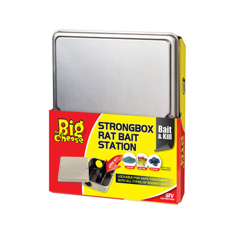 The Big Cheese Strongbox Rat Bait Station, Tamper-Resistant, Indoor