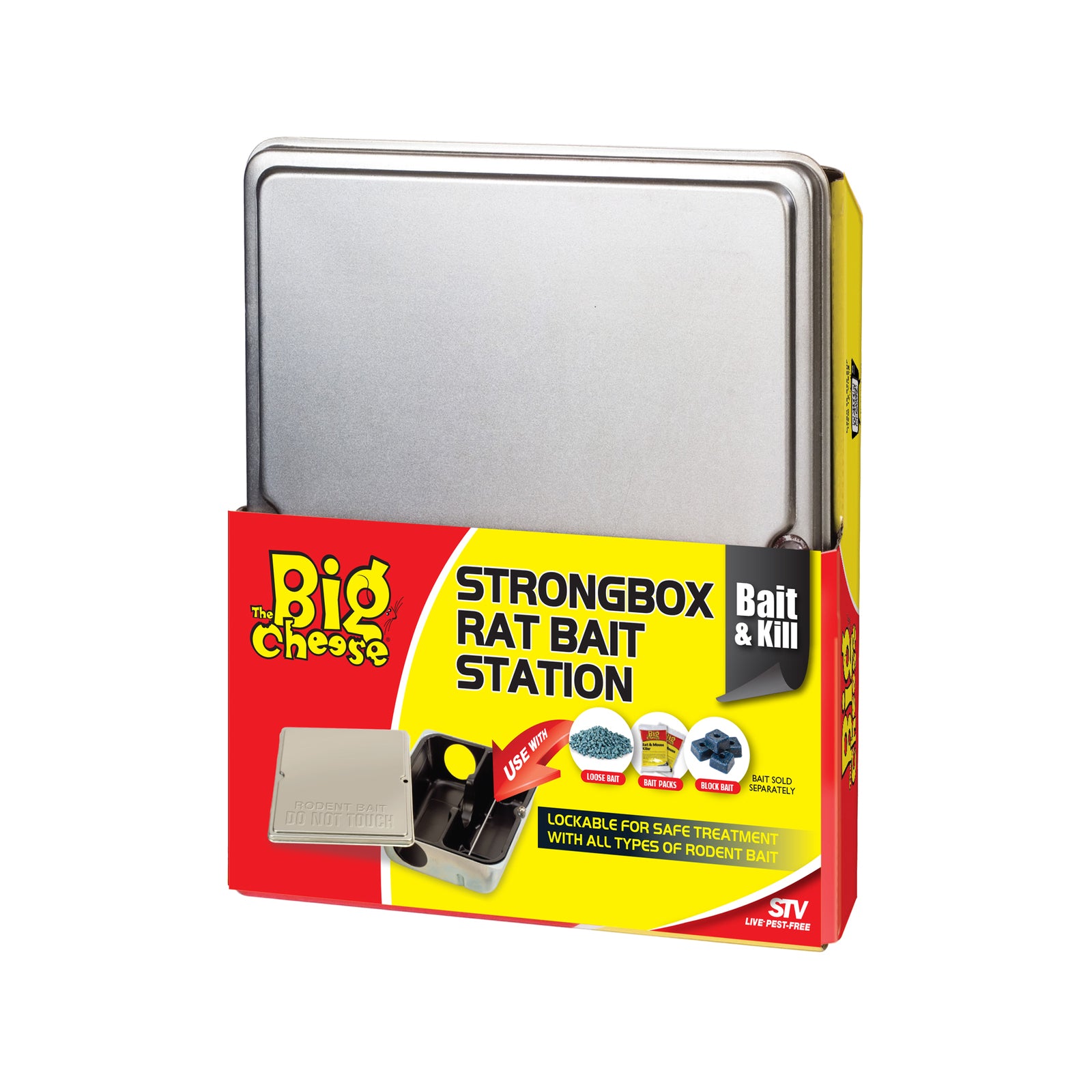 The Big Cheese Strongbox Rat Bait Station, Tamper-Resistant, Indoor