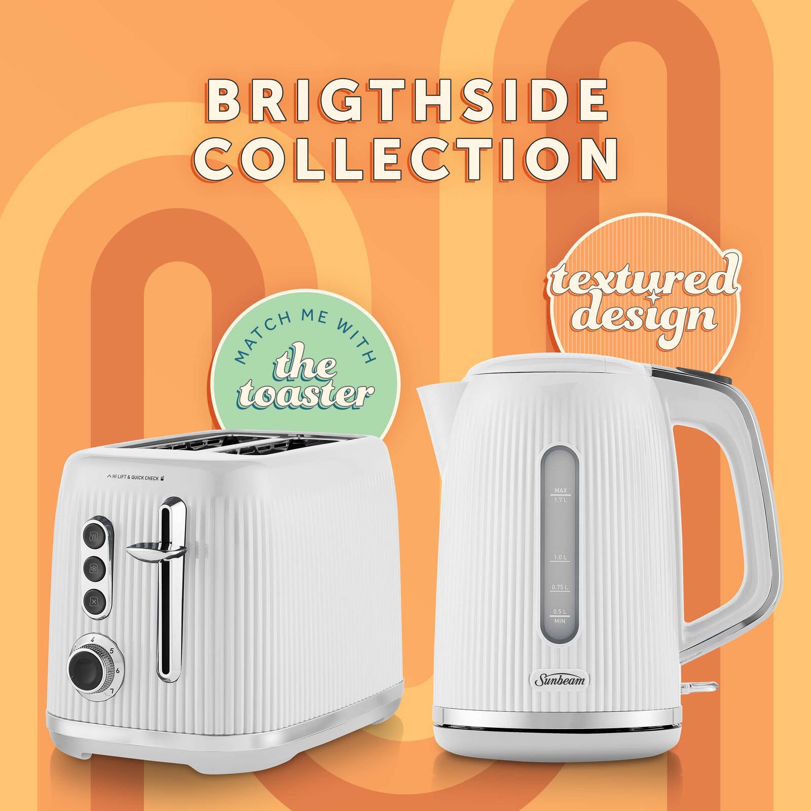 Sunbeam Brightside 1.7L Kettle White