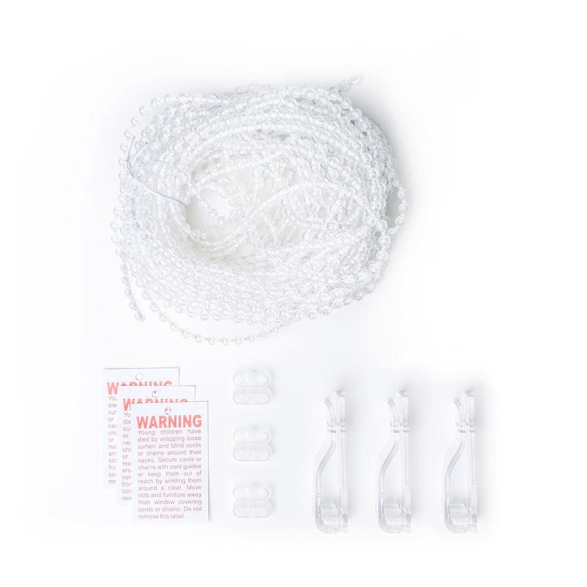Windoware 10m White Plastic Roller Blind Chain Cord Replacement Kit