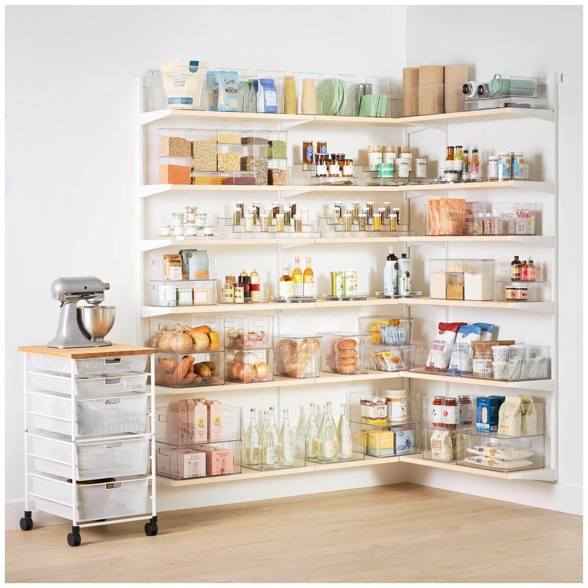 The Container Store 10 piece pantry pack 1 - Modular airtight canisters - Clear PET - VTCS-PANTRY-P1
