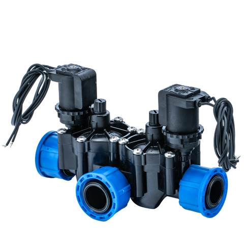 K Rain 25mm Dual Outlet Modular Solenoid Valve - 175LPM Flow Rate - Low Voltage - SuperSaverAU - view 1