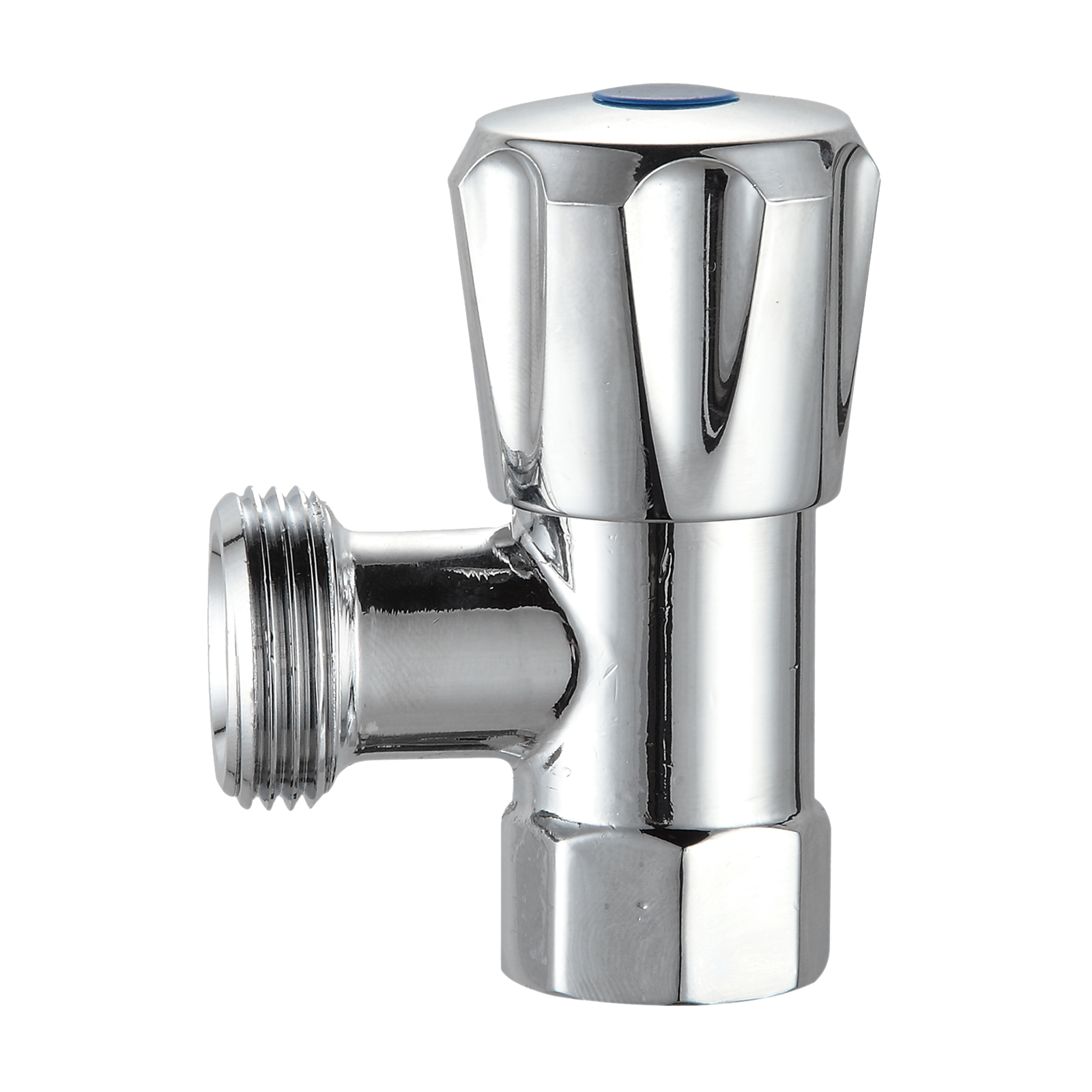 Syneco 15mm Chrome Lead-Free Brass Mini Cistern Cock, WaterMark Certified