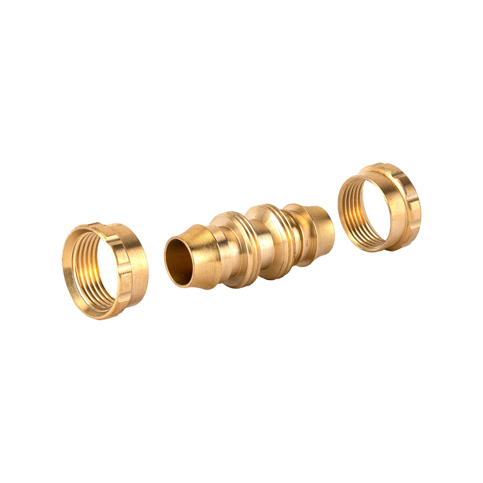 Holman 18mm Brass Barbed Screw On Hose Repairer, Outdoor