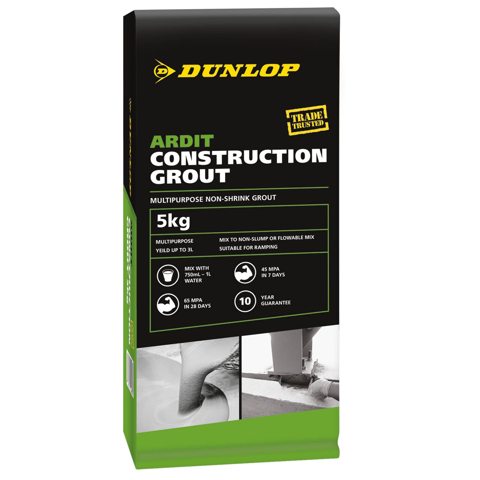 Dunlop 5kg Ardit Construction Grout for Tiling & Masonry