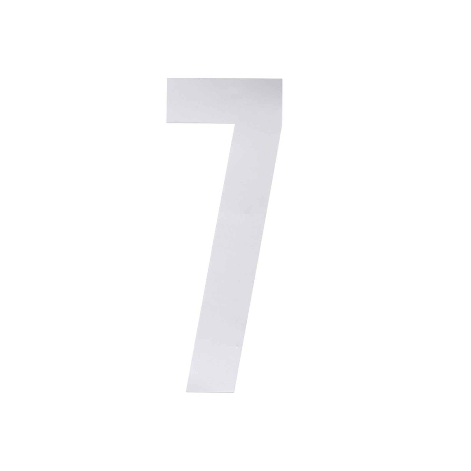 Sandleford 175mm White Vinyl Self Adhesive Wheelie Bin Number 7 Weather Resistant