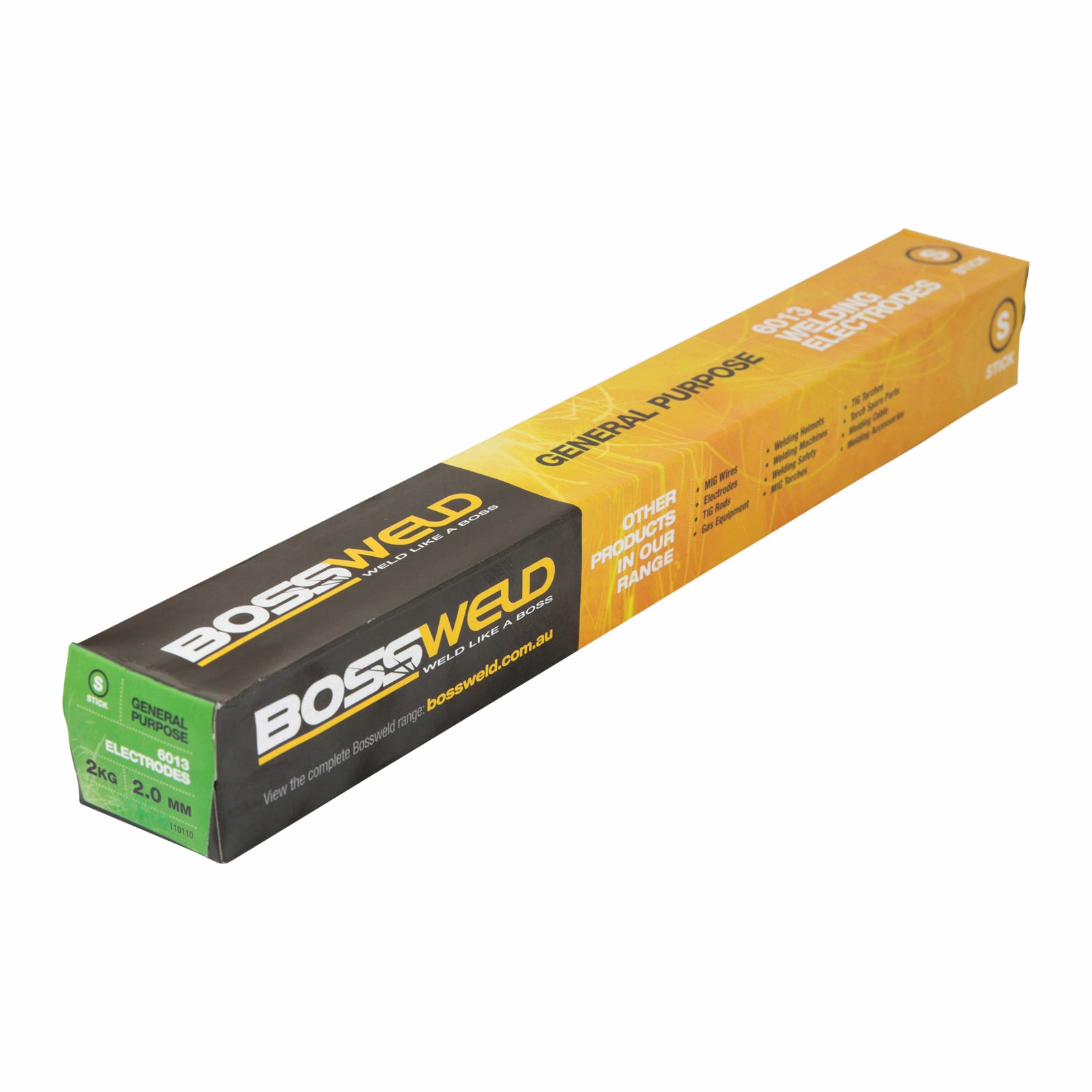 Bossweld 2.0mm x 2kg General Purpose 6013 Welding Electrodes - All Position