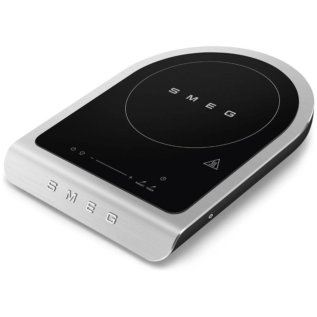 Smeg Portable Induction Hob - Temperature Probe, Nine Power Levels, Barbecue and Fry Programs - PIC01BLMAU