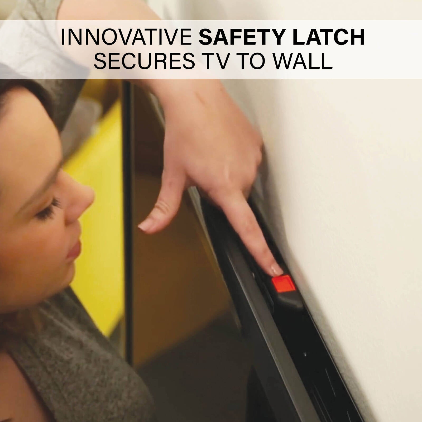 Sanus 42-90" Fixed TV Wall Mount, Low Profile, Fits Most Flat Panel TVs, Hardware Included