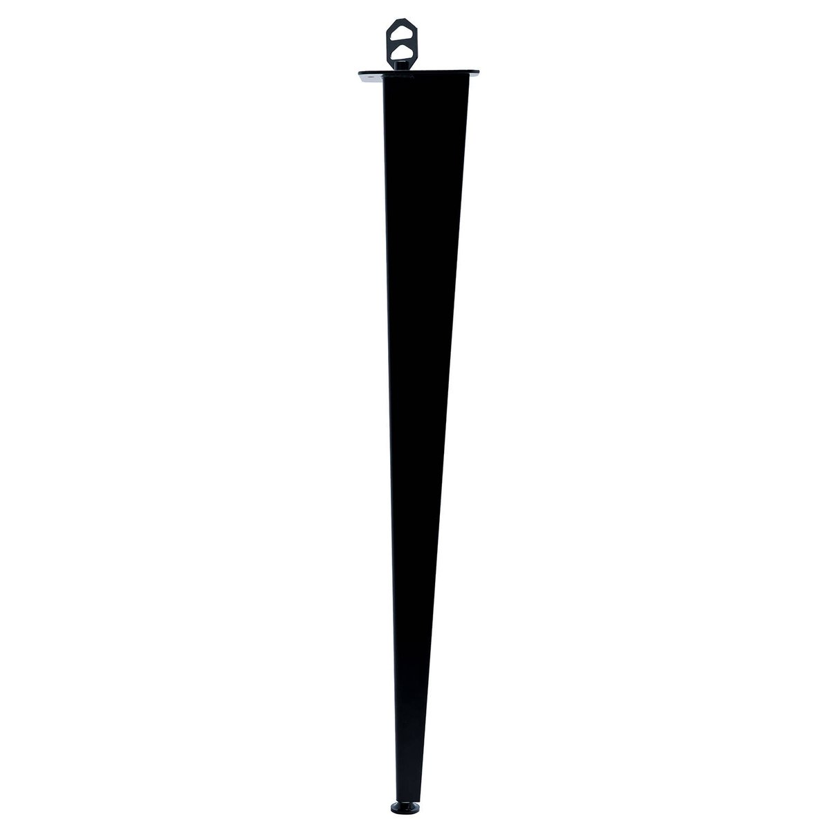 Taskmaster 710 x 2mm Black Steel Corner Furniture Leg