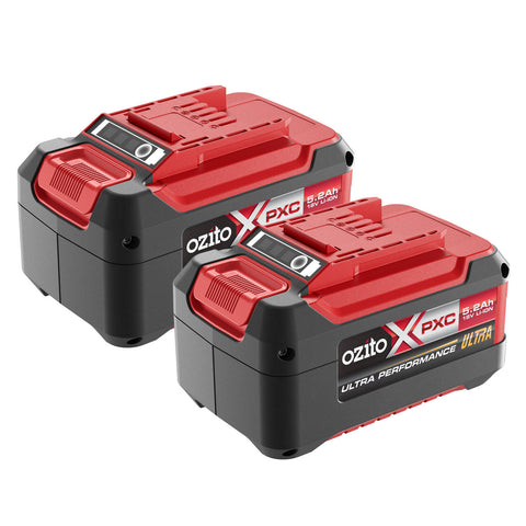 Ozito PXC 18V 5.2Ah Battery Twin Pack, 2 Batteries, PXTBP-252