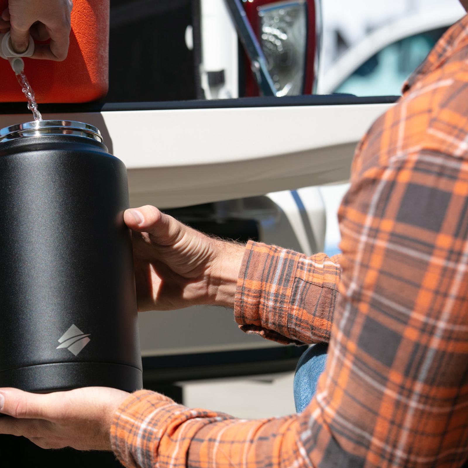 OZtrail 3.7L 18/8 Stainless Steel Insulated Drink Jug Matte Charcoal