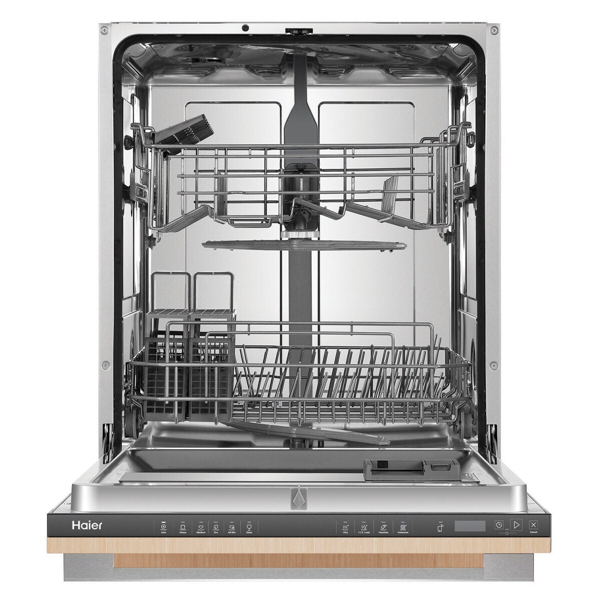 Haier 60cm Fully Integrated Dishwasher - 15 Place Settings, SmartHQ Wi-Fi, Auto Door Opening - HDW15U2I1