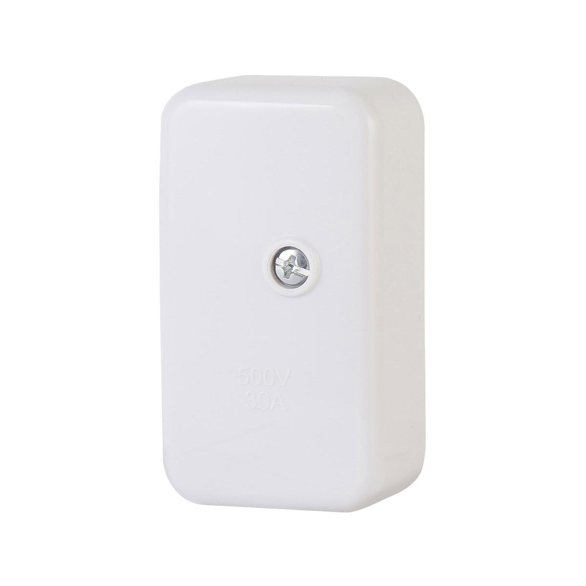 DETA Small Junction Box with 30A Insulated Connectors, White Polycarbonate, 10 Pack (6325BT)