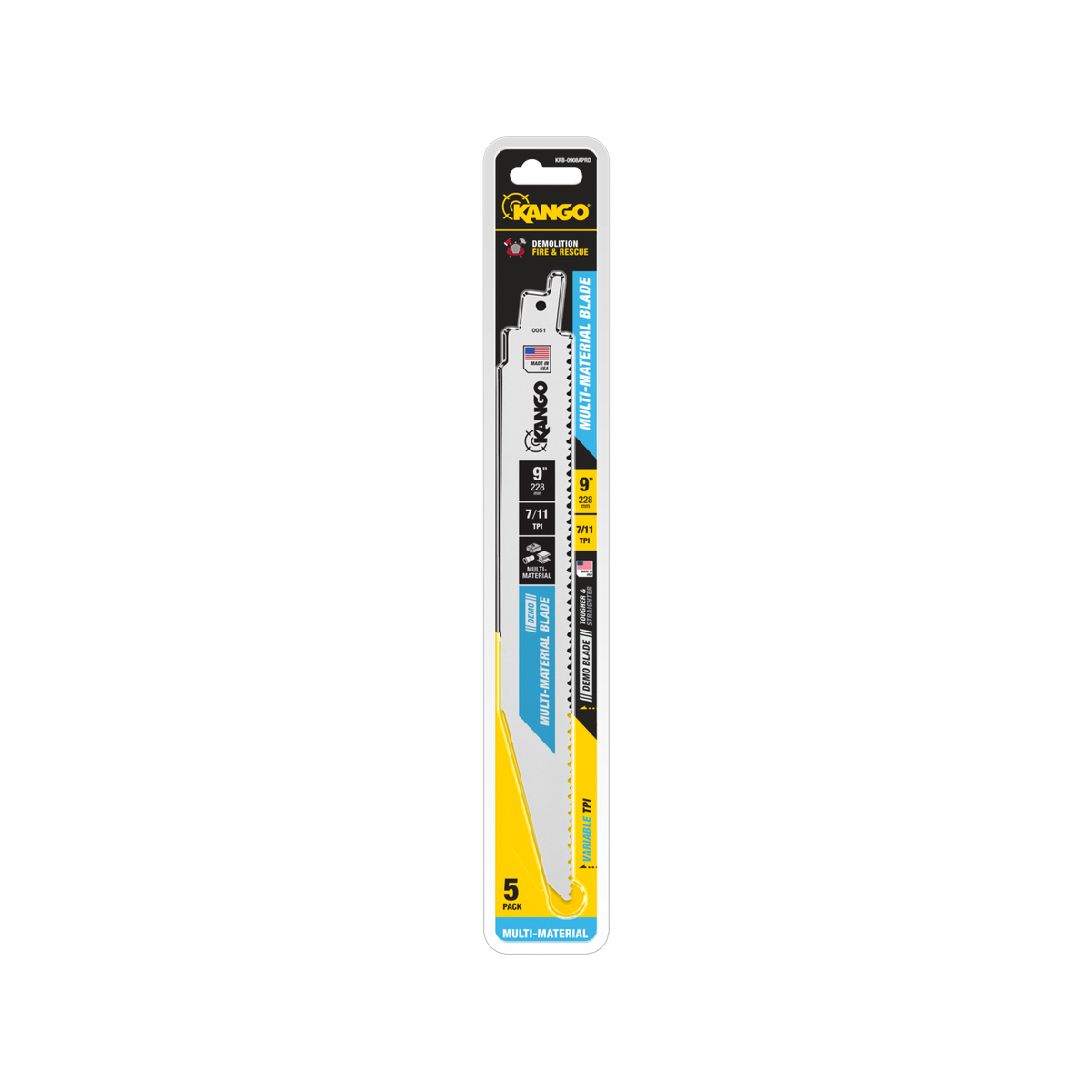 Kango Demolition Reciprocating Saw Blades - 9" - Multi-Material - 5 Pack - SuperSaverAU - view 1
