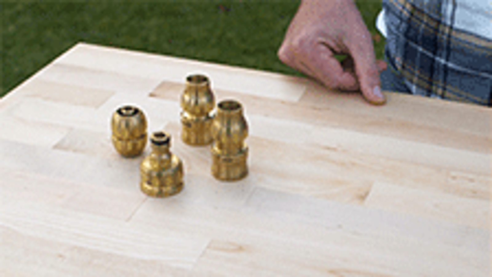 GARDENA 13mm Solid Brass Universal Tap Nut Adaptor, Outdoor
