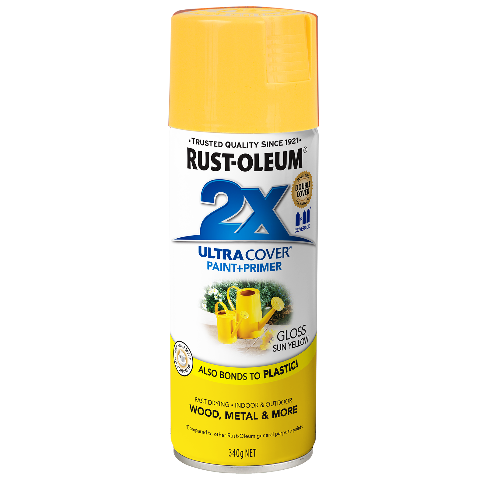 Rust-Oleum 2X Ultra Cover Gloss Sun Yellow Spray Paint 340g