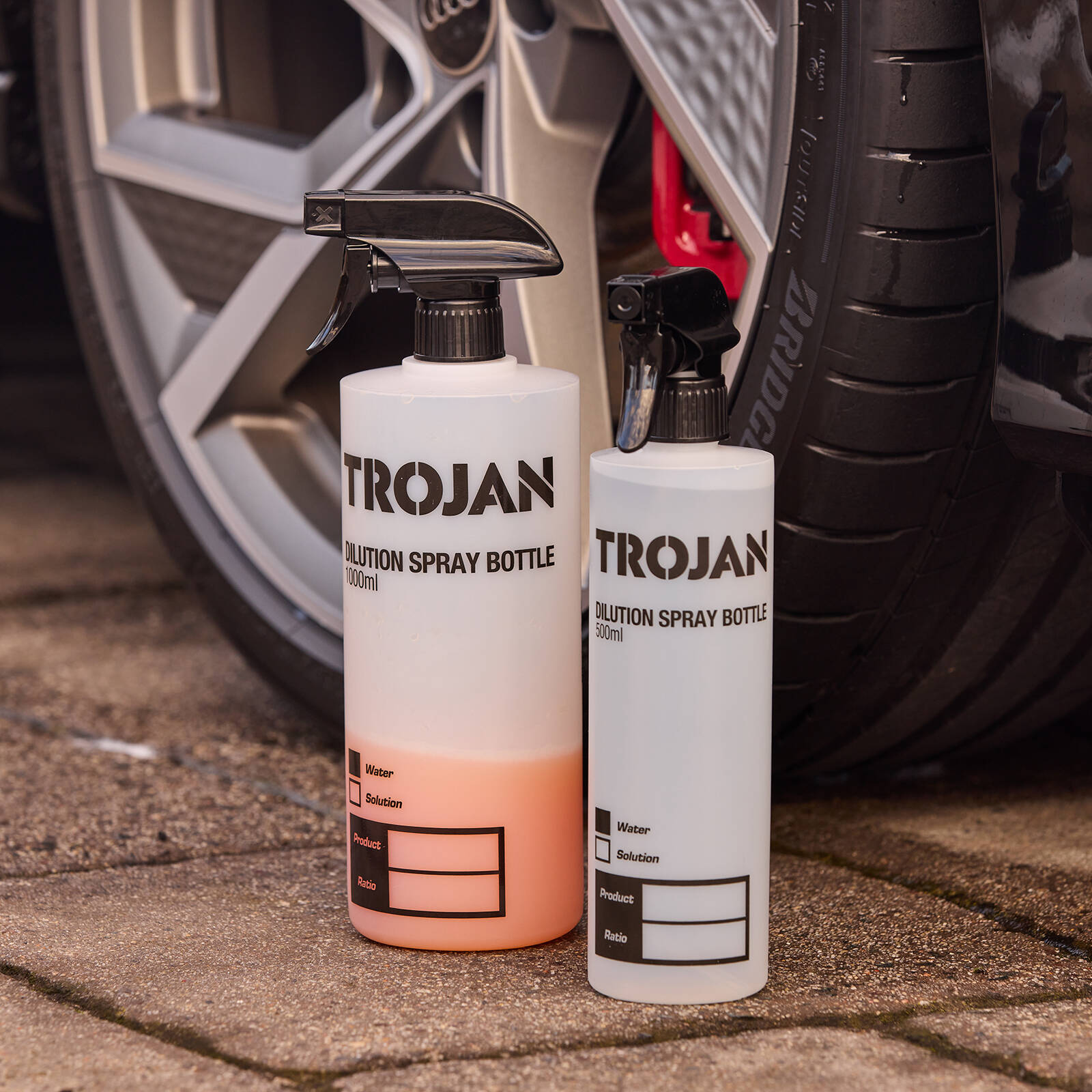 Trojan 500ml Dilution Spray Bottle - Chemical-Resistant Measuring Bottle