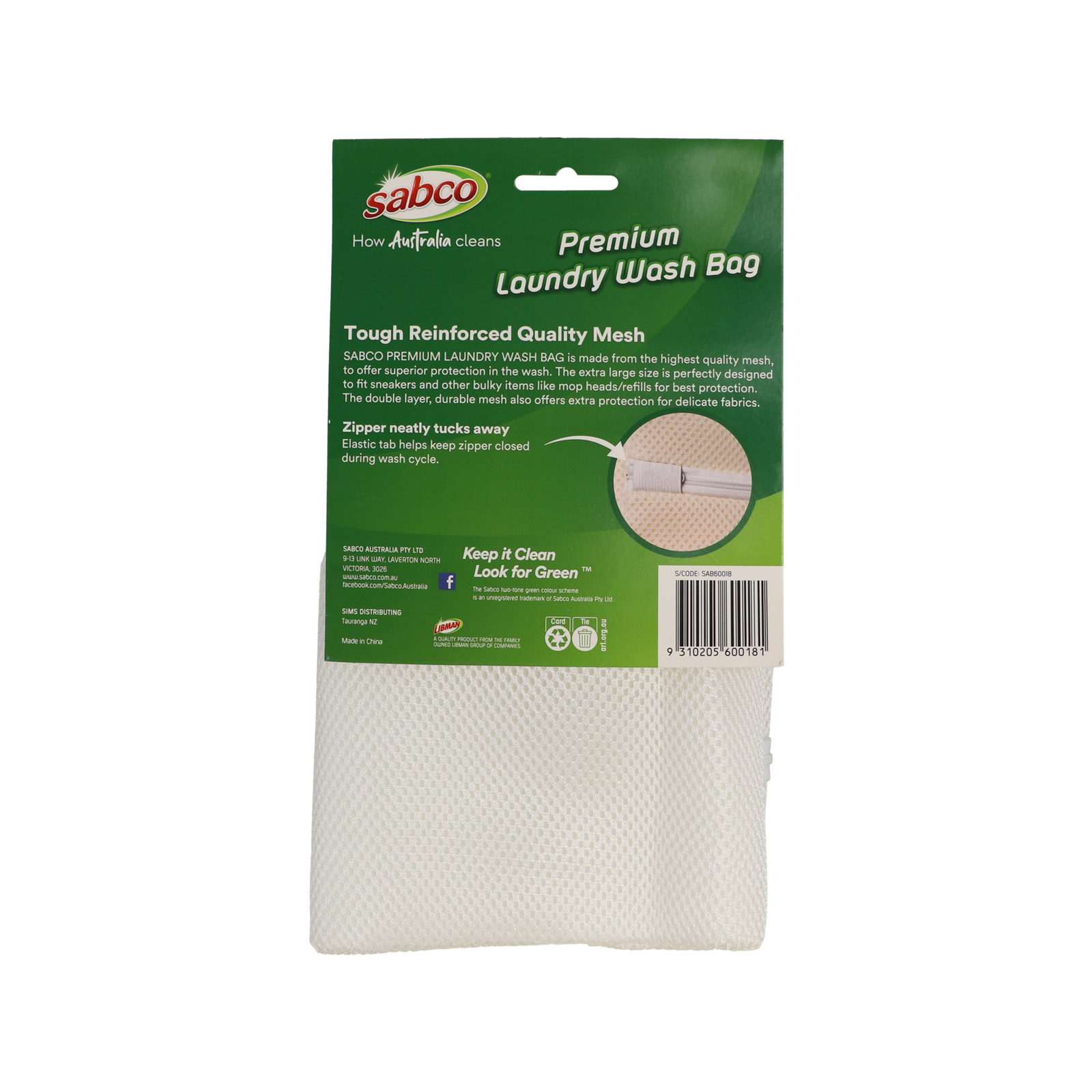 Sabco Premium Laundry Wash Bag 485 x 345mm, Heavy-Duty Mesh